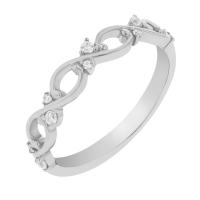 Romantischer Eternity-Ring mit Diamanten Ellwood
