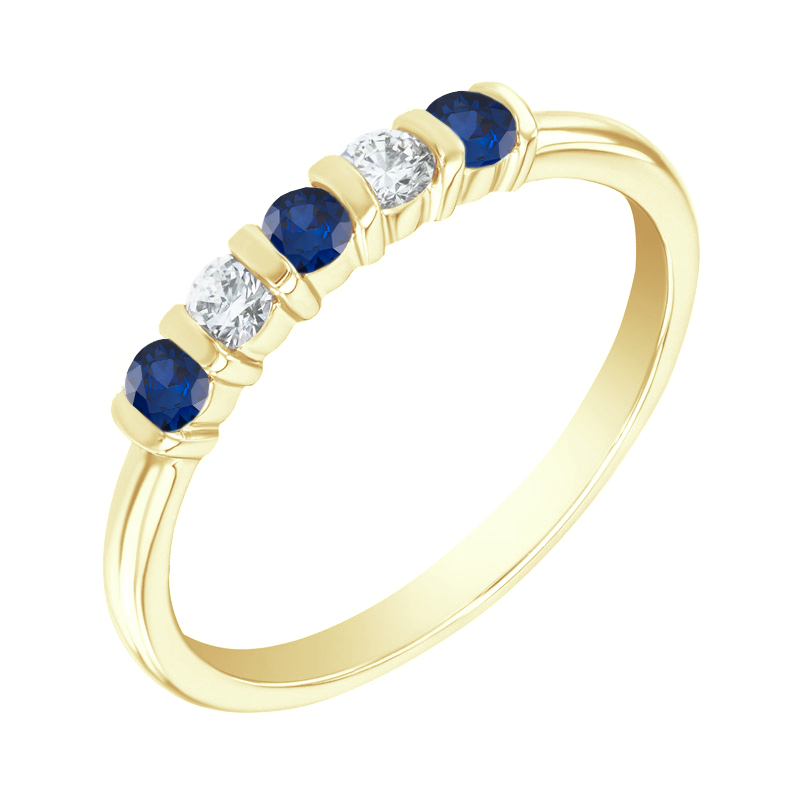 Eternity-Ring mit Saphiren und Diamanten Dalis 120095