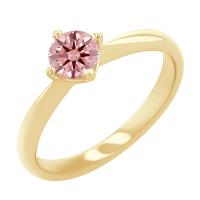 Verlobungsring mit einem zertifizierten fancy rosa Lab Grown Diamanten Mahiya