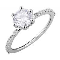 Verzierter Verlobungsring mit Diamanten Narina