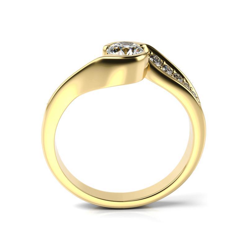 Eleganter Verlobungsring aus Gold mit Diamanten Lytarie 12785