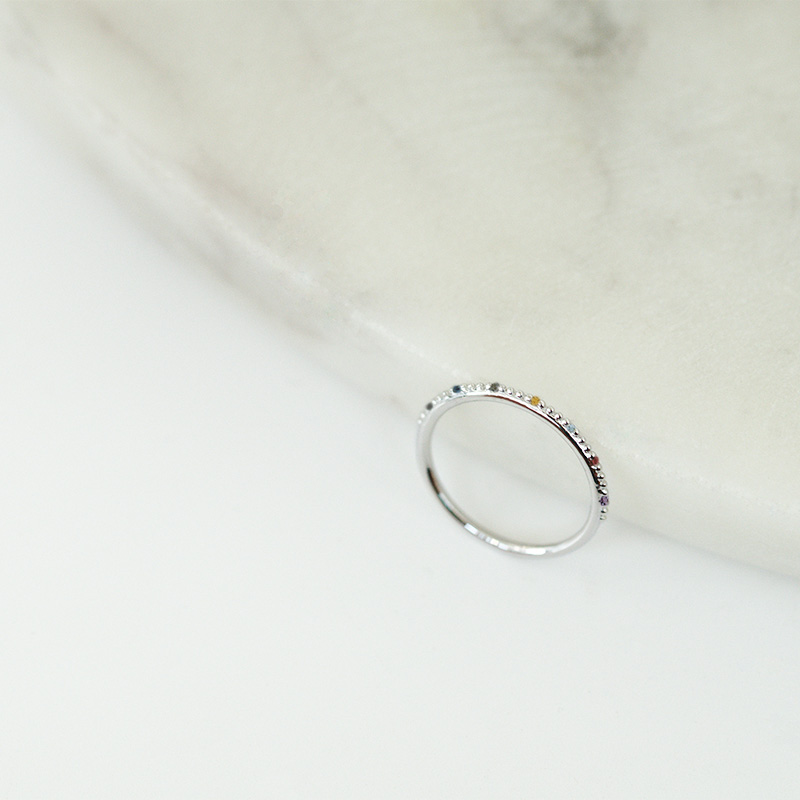 Minimalistischer Ring mit Edelsteinen Ihrer Wahl Tess 130995