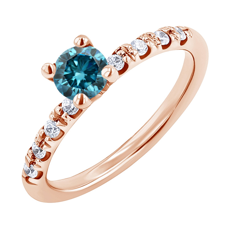 Verlobungsring mit blauem Diamant Megha 132505