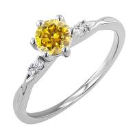 Verlobungsring aus Gold mit 0.36ct IGI-zertifiziertem Lab Grown Diamanten Mileva