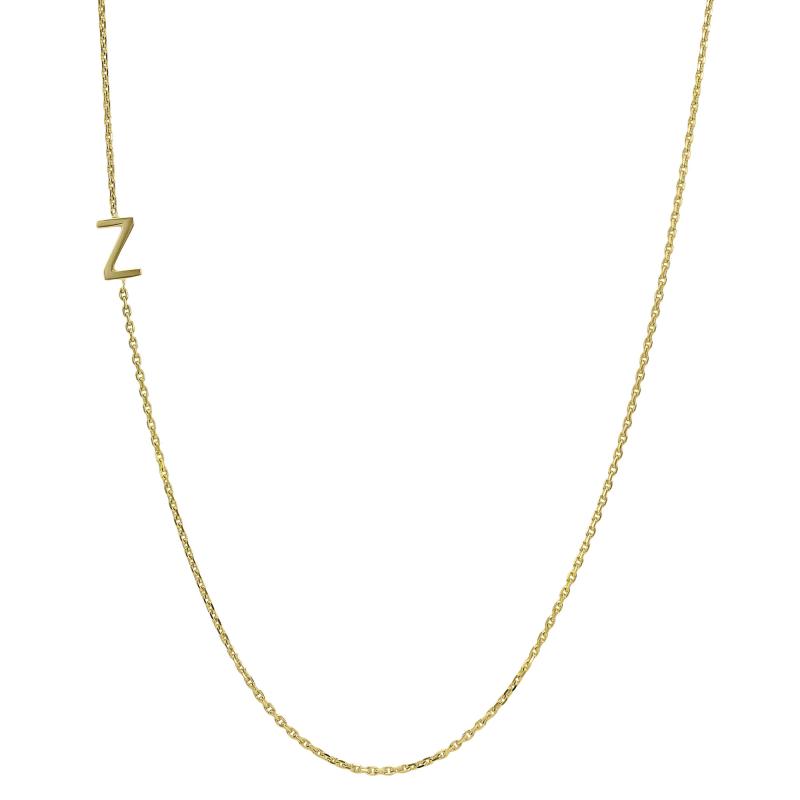 Personalisierte Halskette aus Gold mit Buchstabe Iver