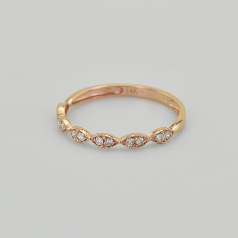 Diamant Vintage Trauring und Court Ring Talita 38575
