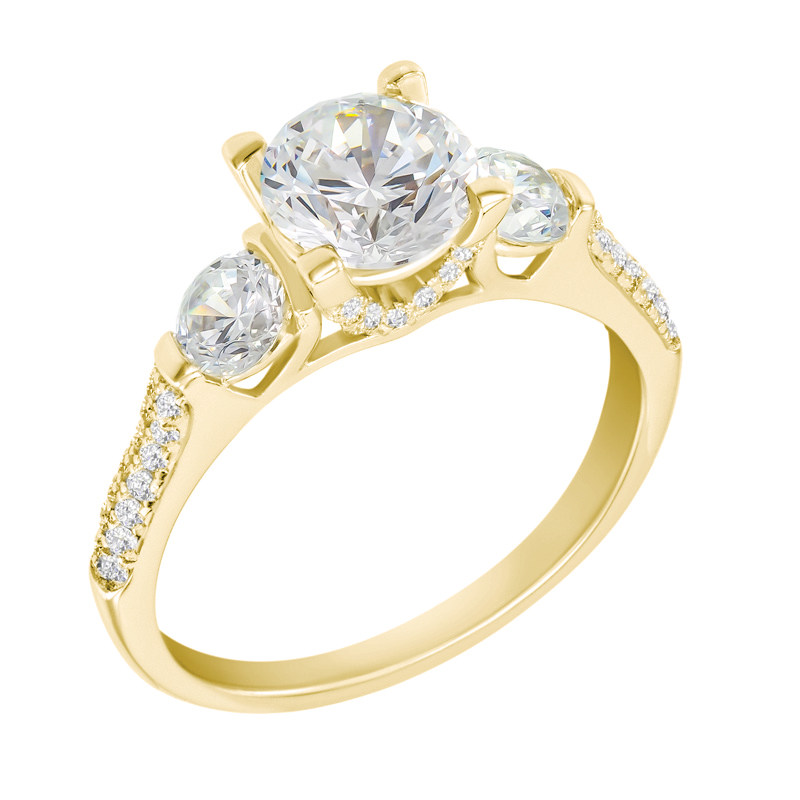 Verlobungsring aus Gold mit Diamanten Barann 39775