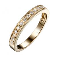 Romantischer Goldring mit Diamanten Sutapa