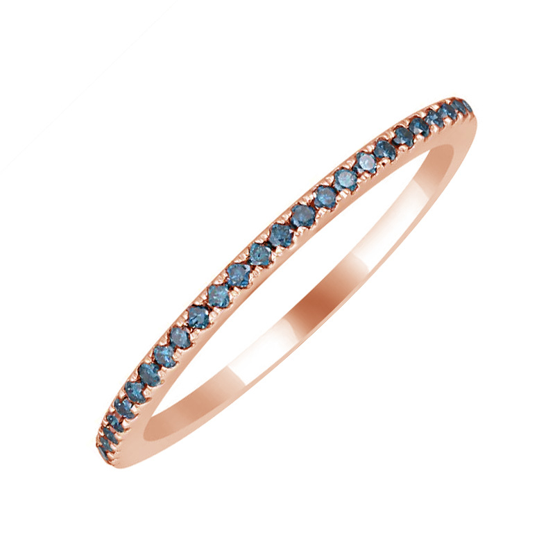 Memoire-Ring in Gold mit blauen Diamanten Oana 69765