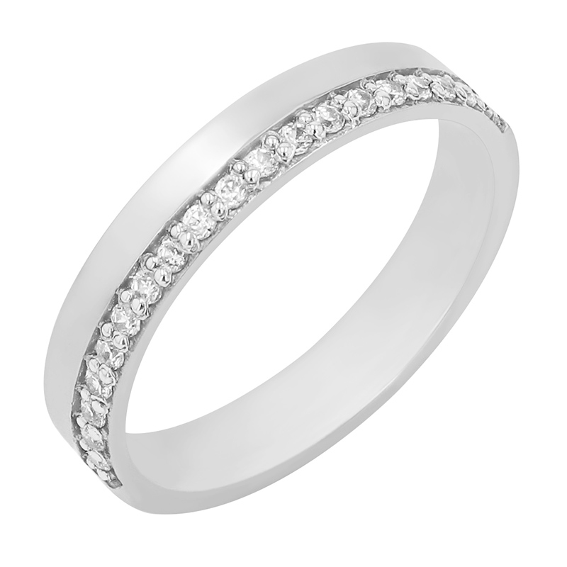 Goldener Eternity-Ring mit Diamanten Dano