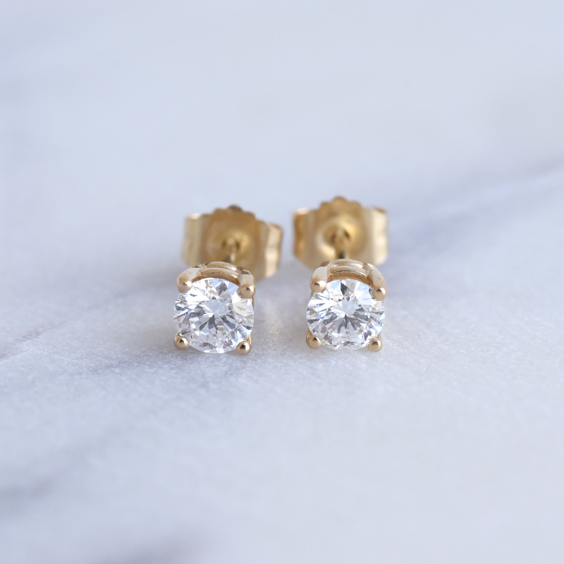 Goldene Ohrringe mit 0.5ct Lab Grown Diamanten Tulsi 86395