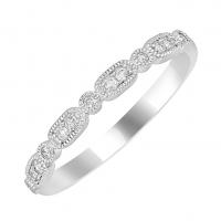 Silberner Eternity-Ring mit Lab Grown Diamanten Pierce