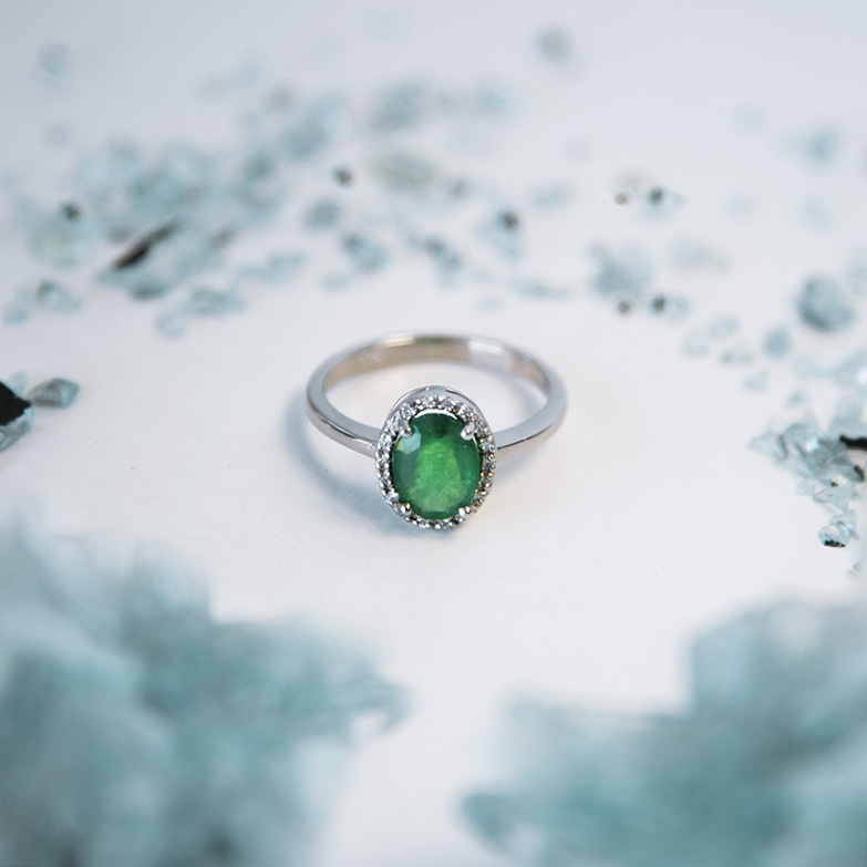 Smaragdring mit Diamanten Arya 108306