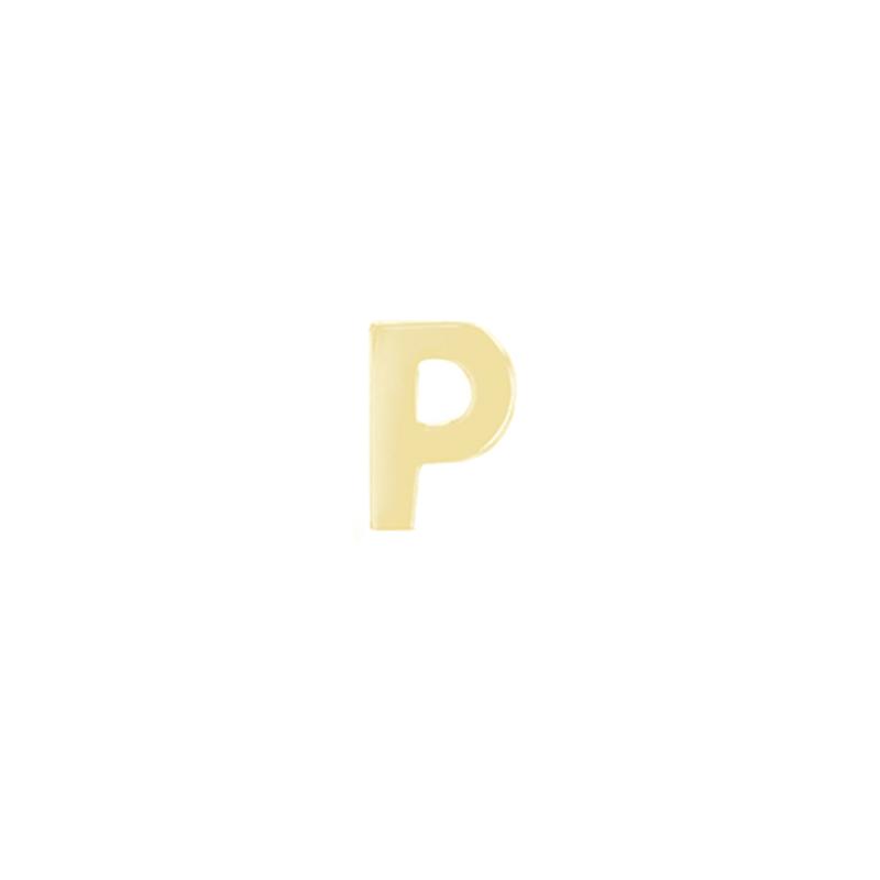 Goldene Ohrstecker mit Buchstaben Alphabet 109106
