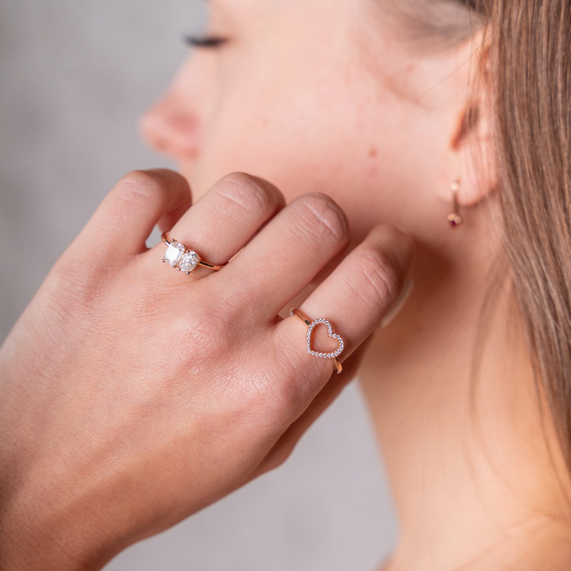 Romantischer Ring mit Diamanten Luice 115926