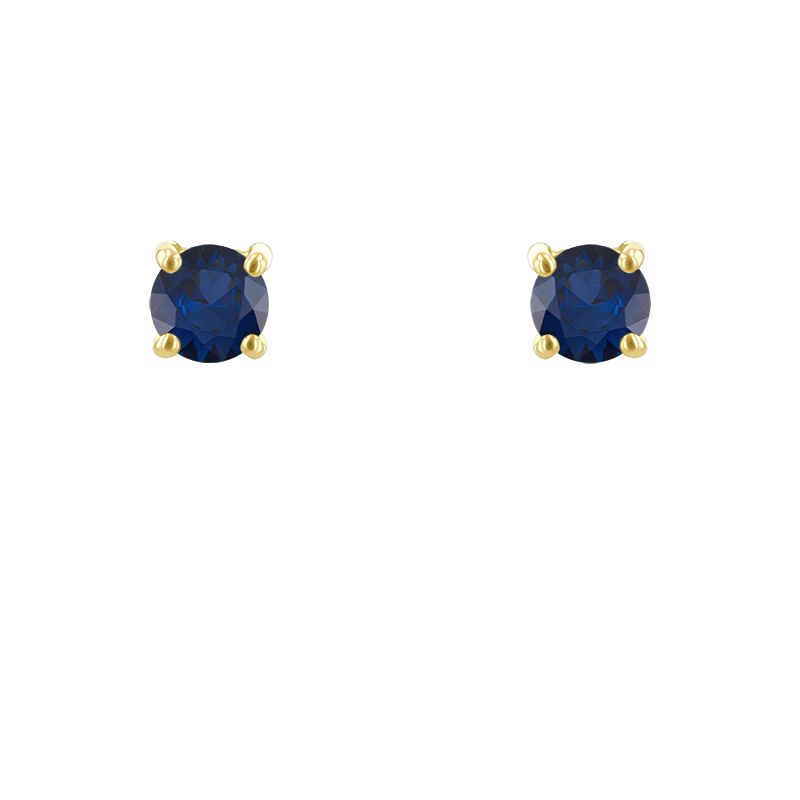 Ohrstecker mit blauen Saphiren und Auswahl der Größe Franci 118126