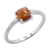 Ring mit einem Salt and Pepper Diamanten und Lab Grown Diamanten Korey