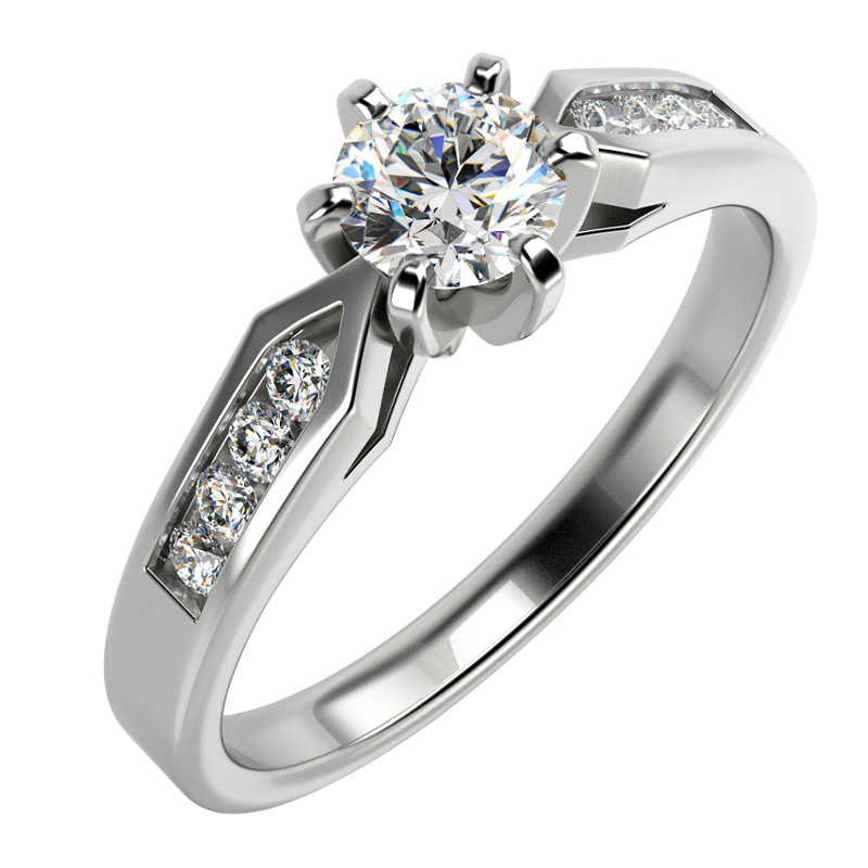 Verlobungsring mit Diamanten aus Gold Mita 12276