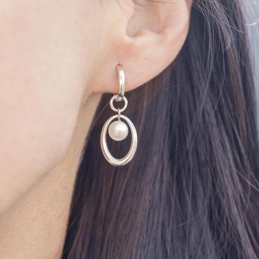 Ohrringe mit Perlen 14706