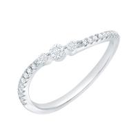 Gewellter Silberring mit Lab Grown Diamanten Mikael