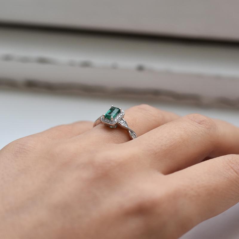 Ring mit Emerald Smaragd 18646
