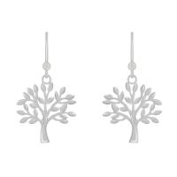 Silberne Ohrringe mit Baum des Lebens Kyrie