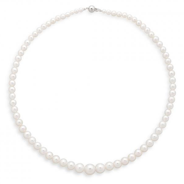 Perlenkette aus weißen Perlen Ellie 23996