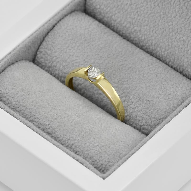 Eleganter Ring mit Diamant 45036
