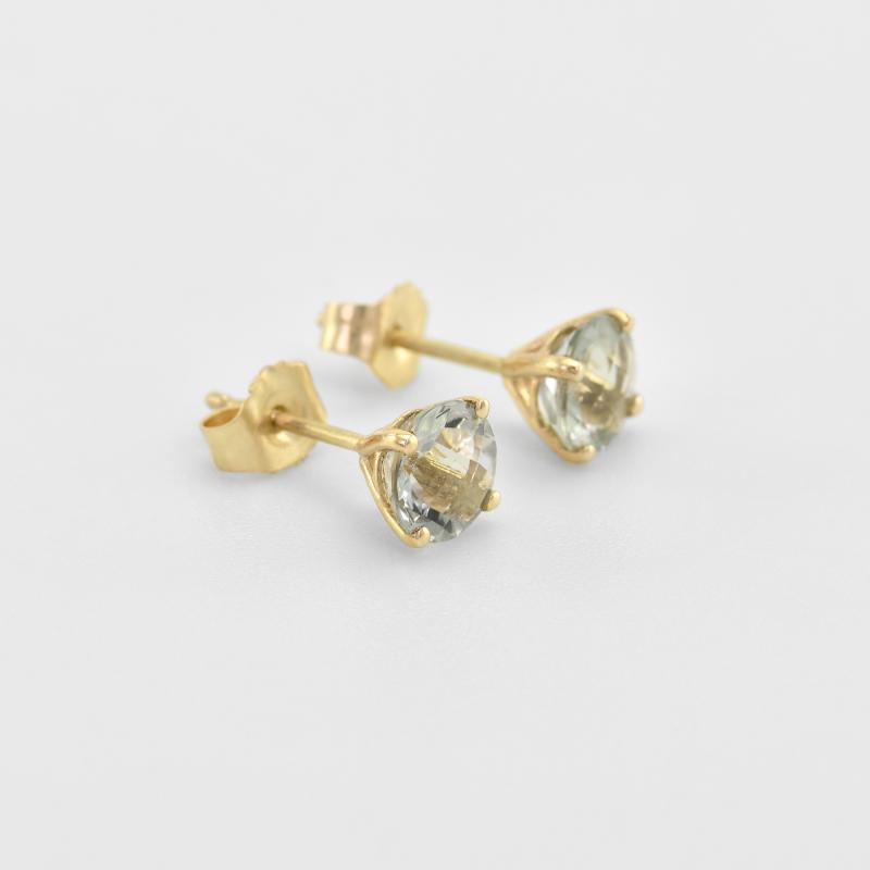 Ohrringe aus Gold mit runden Amethysten Hulda 45096
