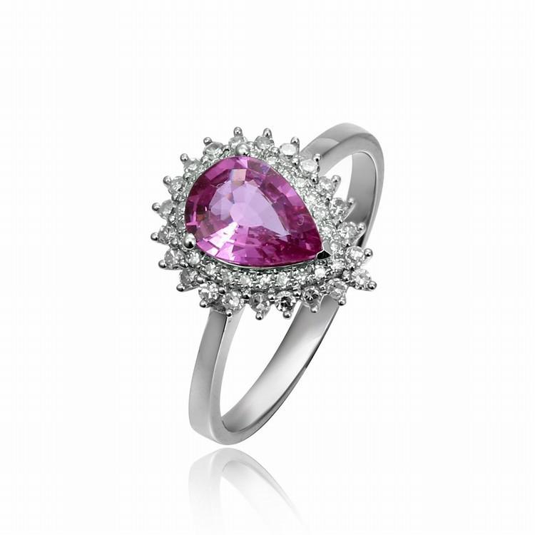 Rosa Saphir Ring 4716