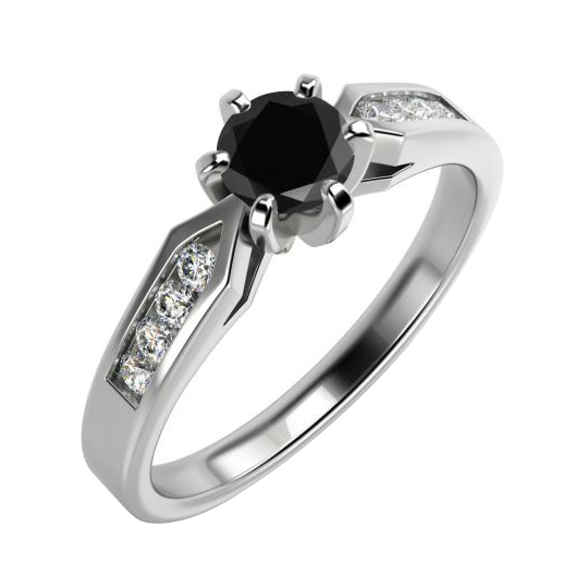 Verlobungsring mit schwarzem Diamanten Amy 59356