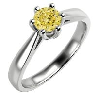 Verlobungsring mit gelben Diamant Sati