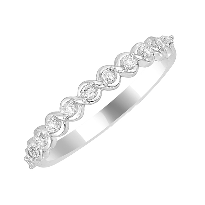 Eternity Ring aus Gold mit weißen Diamanten Lalia