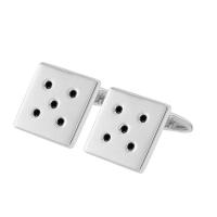 Goldene Manschettenknöpfe mit schwarzen Diamanten Orien