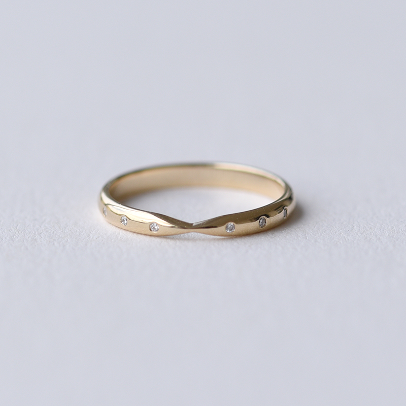 Minimalistischer Eternity-Ring mit 1mm Diamanten Toskani 61846