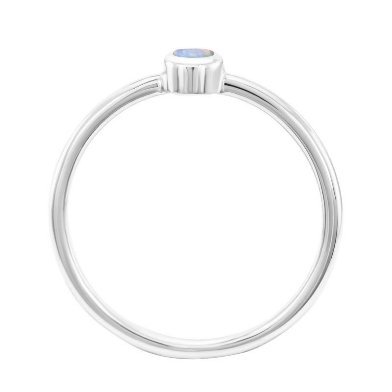 Goldener minimalistischer Ring mit Mondstein Emilien 62056