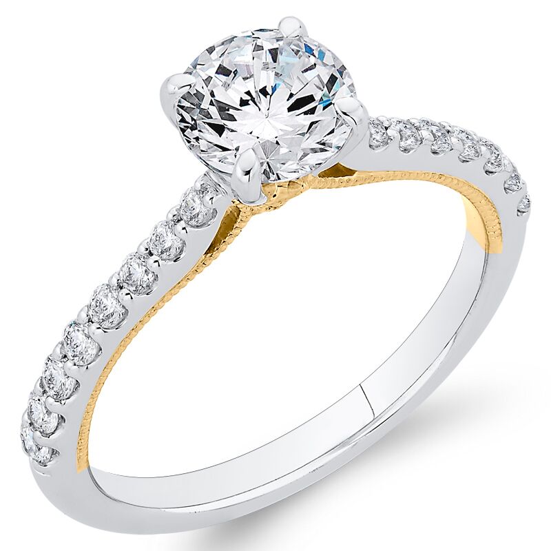 Verlobungsring mit Moissanit und Lab Grown Diamanten Rosalie 66156