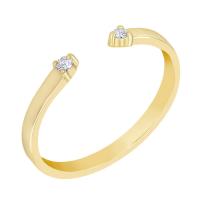Atypischer Ring aus Gold mit Diamanten Wilbur