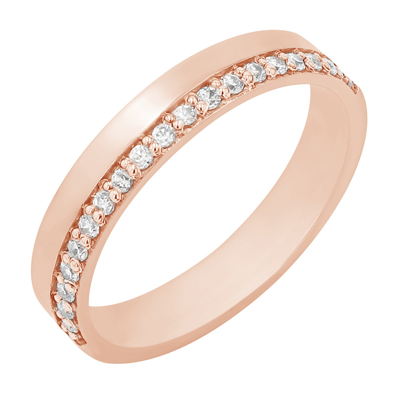 Goldener Eternity-Ring mit Diamanten Dano 79006