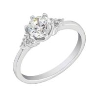 Platinring zur Verlobung mit Diamanten Tanjel