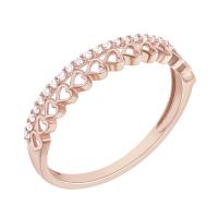 Romantischer Eternity-Ring mit Diamanten Jaska