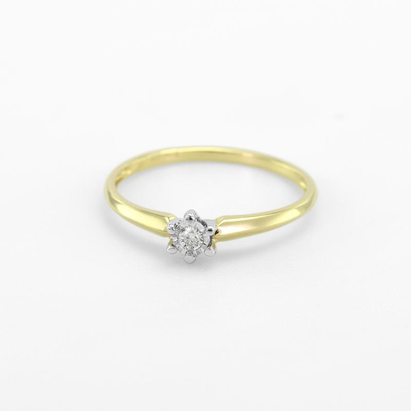 Verlobungsring aus Gold mit Diamanten 91496