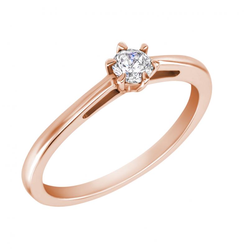 Verlobungsring mit Diamant im Rundschliff Rima 9566
