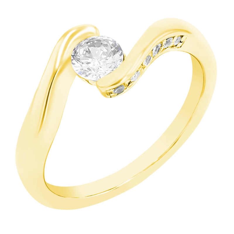 Eleganter Verlobungsring mit Diamanten Ratie 101087