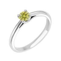 Verlobungsring mit einem zertifizierten fancy gelben Lab Grown Diamanten Katya