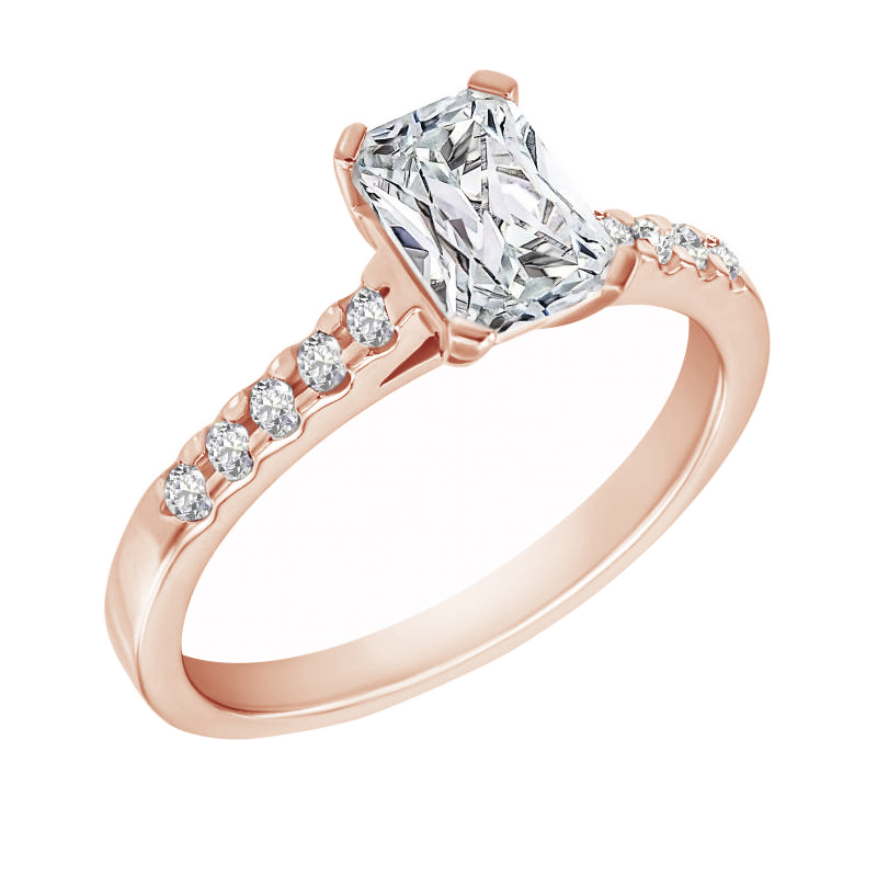 Verlobungsring mit Emerald-Diamant Lonia