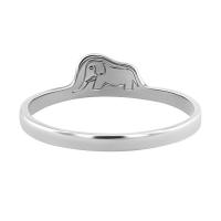 Silberner Ring mit einem versteckten Elefanten Der Kleine Prinz