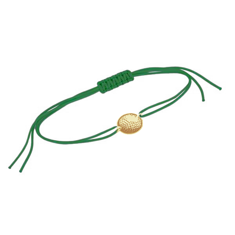 String-Armband Ball mit Gravur Ihrer Wahl Golf 124837