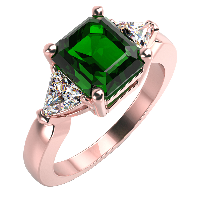 Verlobungsring mit Smaragd 13017