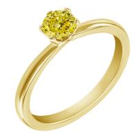 Verlobungsring mit 0.3 ct IGI-zertifiziertem fancy gelben Lab Grown Diamant Rabby